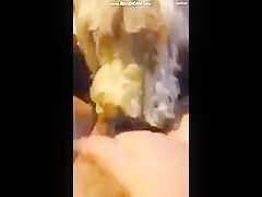 loud moaning teen gets hairy pussy licked